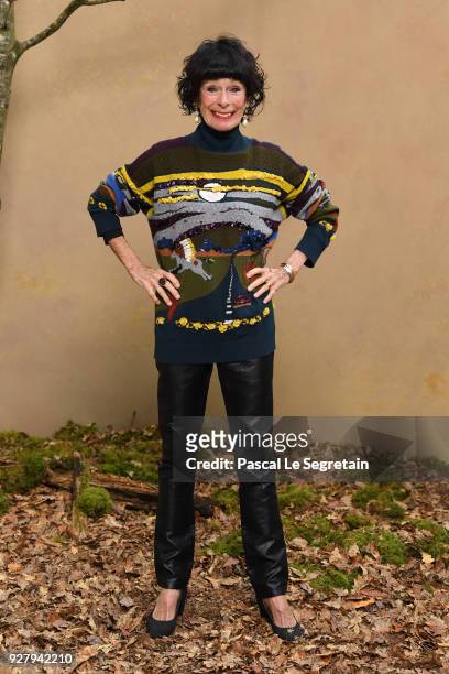 Geraldine Chaplin attends the Chanel show as part of the Paris Fashion Week Womenswear Fall/Winter 2018/2019 at Le Grand Palais on March 6, 2018 in...