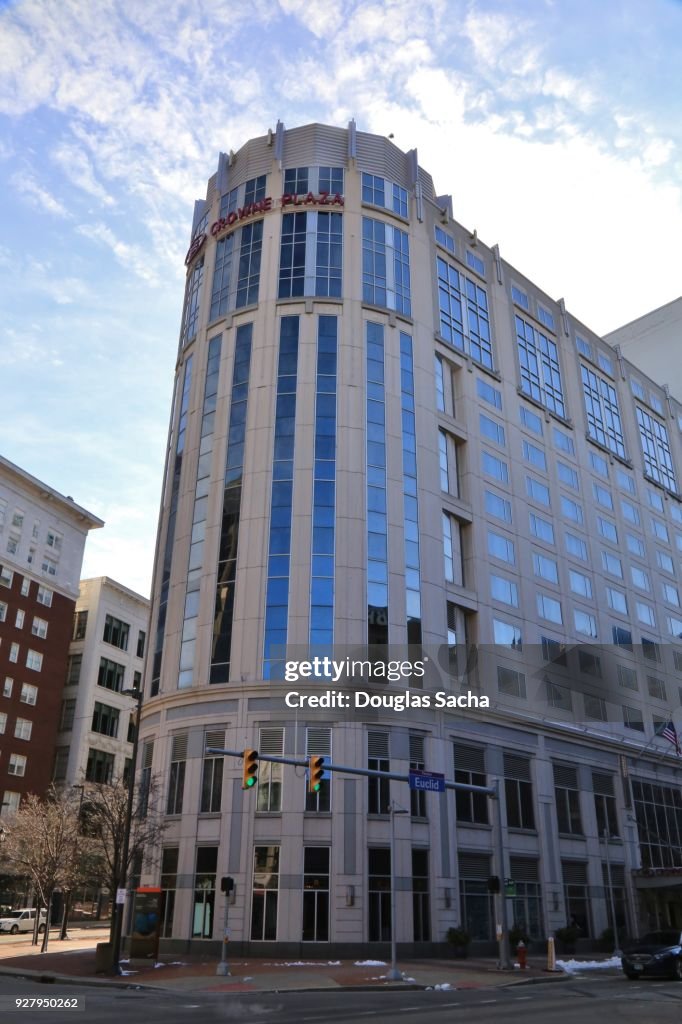 Square High Rise Landmark Wyndham Hotel At Playhouse Square Highrise Building High-Res ...
