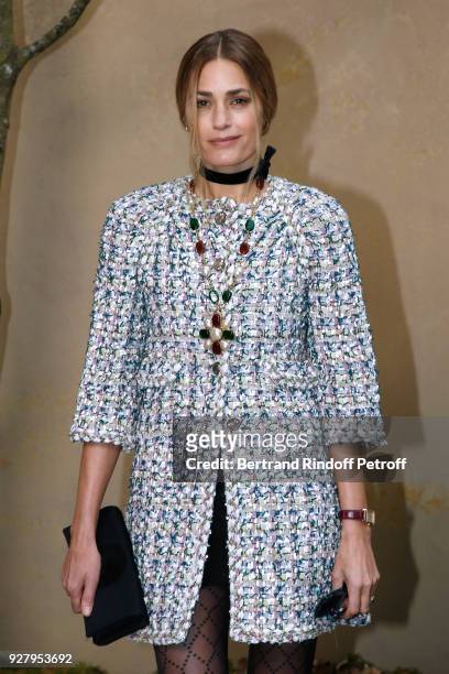 Yasmin Le Bon attends the Chanel show as part of the Paris Fashion Week Womenswear Fall/Winter 2018/2019 on March 6, 2018 in Paris, France.