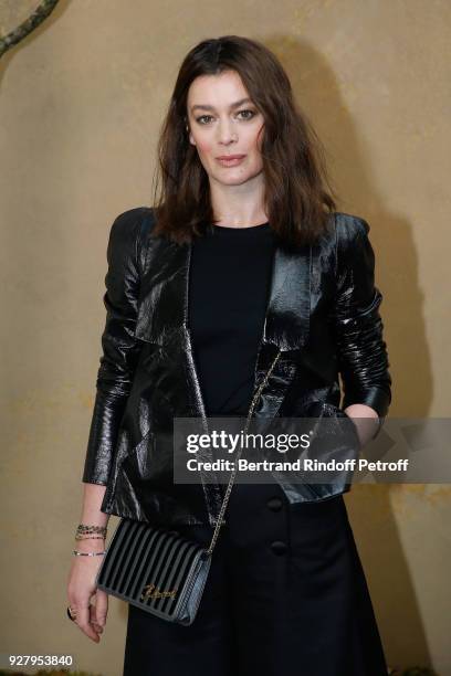 Star Dancer Aurelie Dupont attends the Chanel show as part of the Paris Fashion Week Womenswear Fall/Winter 2018/2019 on March 6, 2018 in Paris,...