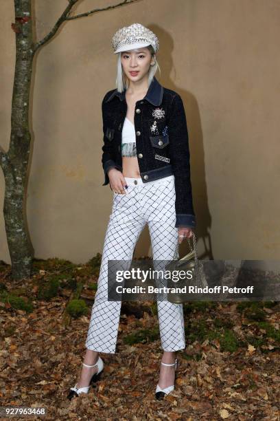 Irene Kim attends the Chanel show as part of the Paris Fashion Week Womenswear Fall/Winter 2018/2019 on March 6, 2018 in Paris, France.