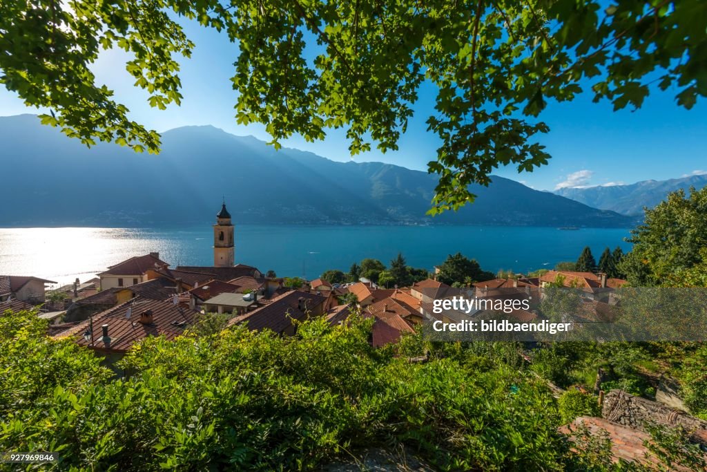 View of Tronzano Lago Maggiore, Varese, Lombardy, Italy