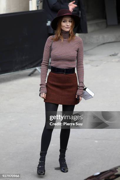 Audrey Marney attends the Chanel show as part of the Paris Fashion Week Womenswear Fall/Winter 2018/2019 on March 6, 2018 in Paris, France.