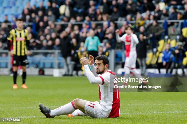 Amin Younes of Ajax during the Dutch Eredivisie match between Vitesse v Ajax at the GelreDome on March 4, 2018 in Arnhem Netherlands