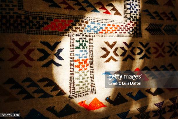 berber kilim rug - native african ethnicity stock pictures, royalty-free photos & images