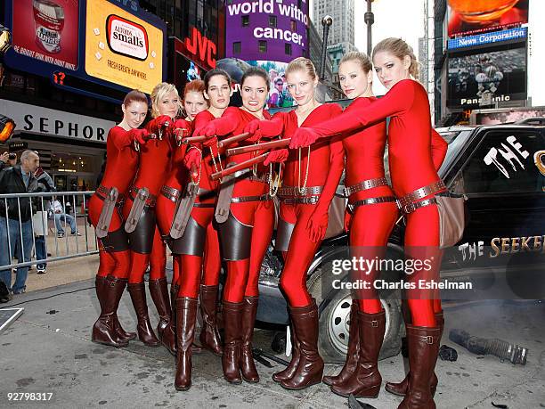 Mord' Siths attend the "Legend of The Seeker" The Sword of Truth unveiling at Military Island, Times Square on November 5, 2009 in New York City.