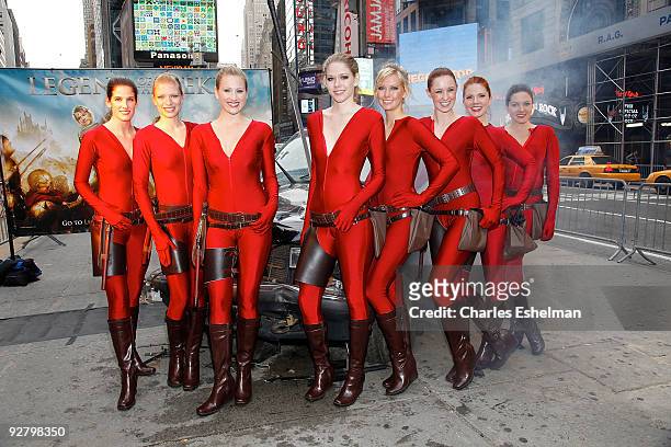 Mord' Siths attend the "Legend of The Seeker" The Sword of Truth unveiling at Military Island, Times Square on November 5, 2009 in New York City.