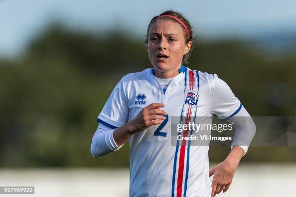 Sif Atladóttir of Iceland women during the Algarve Cup 2018 match