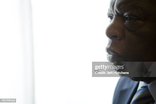 Congressman John Lewis is photographed in his offices in the Canon House office building on March 17, 2009 in Washington, D.C. The former Big Six...