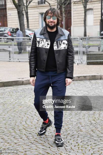 Francesco Vezzoli attends the Miu Miu show as part of the Paris Fashion Week Womenswear Fall/Winter 2018/2019 on March 6, 2018 in Paris, France.