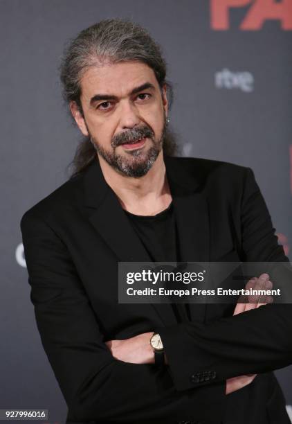 Fernando Leon de Aranoa attends 'Loving Pablo' photocall on March 6, 2018 in Madrid, Spain.