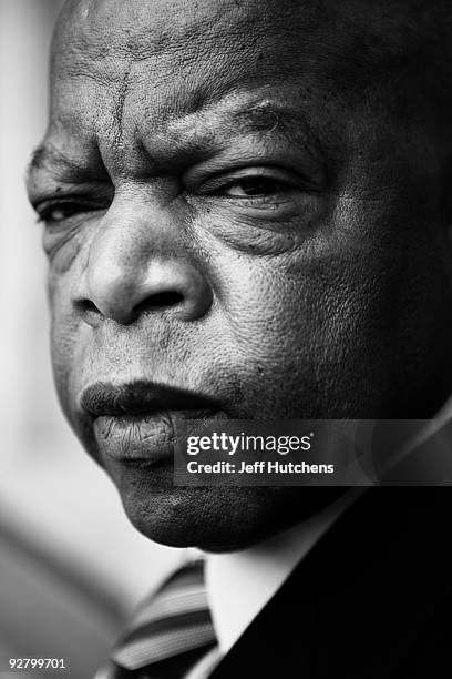 Congressman John Lewis is photographed in his offices in the Canon House office building on March 17, 2009 in Washington, D.C. The former Big Six...