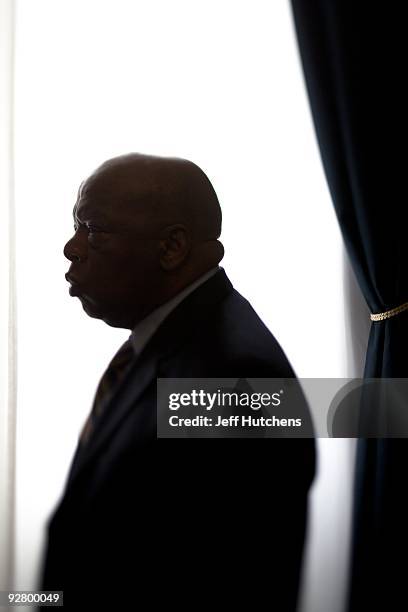 Congressman John Lewis is photographed in his offices in the Canon House office building on March 17, 2009 in Washington, D.C. The former Big Six...