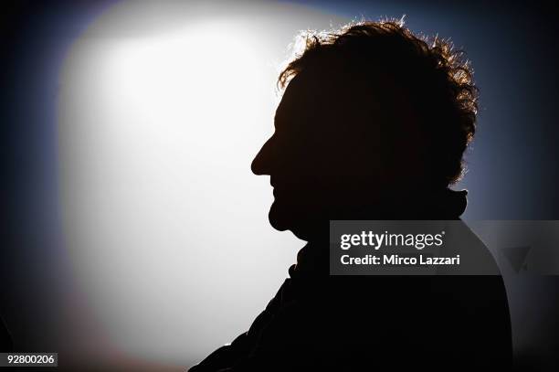 Jeremy Burgess of Australia and Fiat Yamaha Team looks on during the last round of Comunitat Valenciana Grand Prix MotoGP in the Valencia Circuit on...