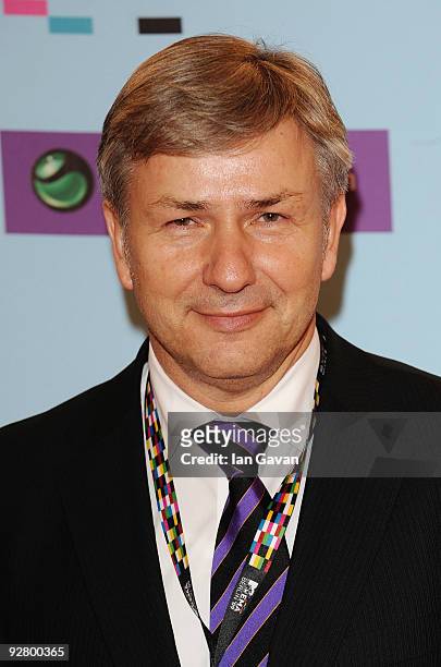 Berlin's mayor Klaus Wowereit arrives for the 2009 MTV Europe Music Awards held at the O2 Arena on November 5, 2009 in Berlin, Germany.