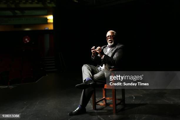 Legendary actor John Kani during an interview at the Market Theatre on March 02, 2018 in Johannesburg, South Africa. Kani, who also plays King TChaka...