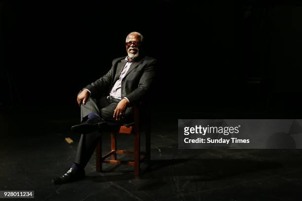 Legendary actor John Kani during an interview at the Market Theatre on March 02, 2018 in Johannesburg, South Africa. Kani, who also plays King TChaka...