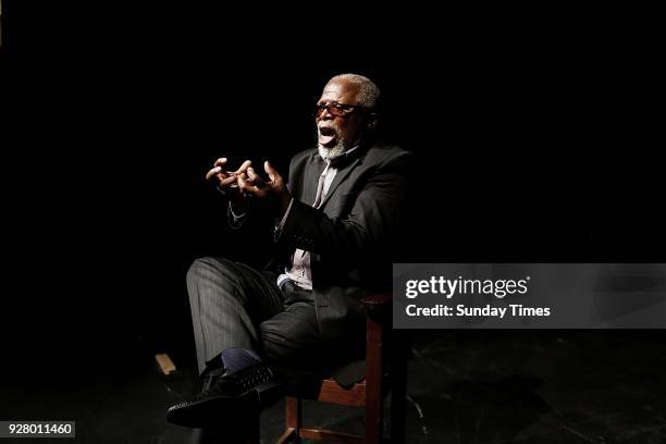 Legendary actor John Kani during an interview at the Market Theatre on March 02, 2018 in Johannesburg, South Africa. Kani, who also plays King TChaka...