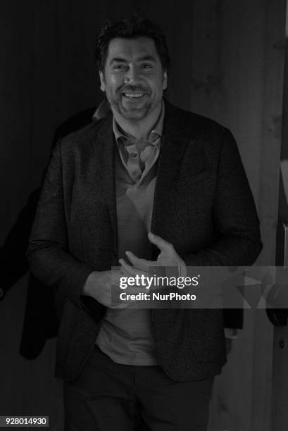 Javier Bardem attends the 'Loving Pablo' Photocall at Melia Serrano Hotel in Madrid on March 6, 2018