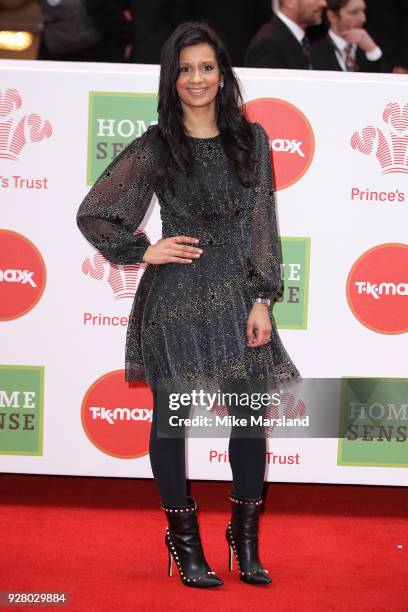 Sonali Shah attends 'The Prince's Trust' and TKMaxx with Homesense Awards at London Palladium on March 6, 2018 in London, England.