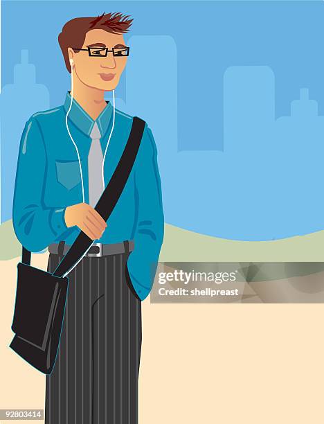 people - men 2 - young architects stock illustrations