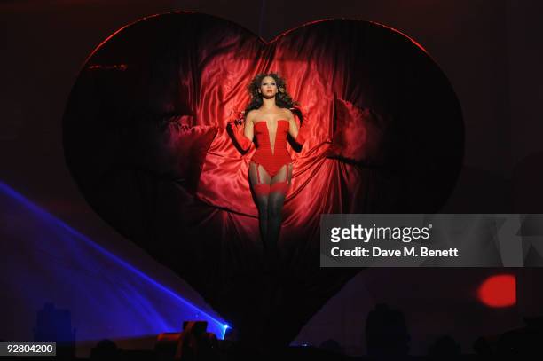 Beyonce performs during the 2009 MTV Europe Music Awards held at the O2 Arena on November 5, 2009 in Berlin, Germany.