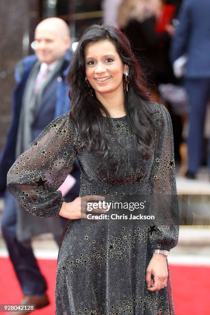 Presenter Sonali Shah attends 'The Prince's Trust' and TKMaxx with Homesense Awards at London Palladium on March 6, 2018 in London, England.