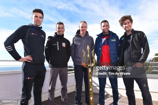 Tom Dumoulin of The Netherlands, Peter Sagan of Slovakia, Christopher Froome of Great Britain, Vincenzo Nibali of Italy, Fabio Aru of Italy attends...