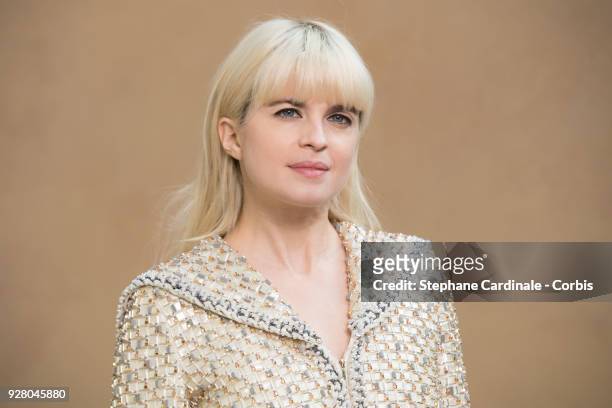 Cecile Cassel attends the Chanel show as part of the Paris Fashion Week Womenswear Fall/Winter 2018/2019 on March 6, 2018 in Paris, France.