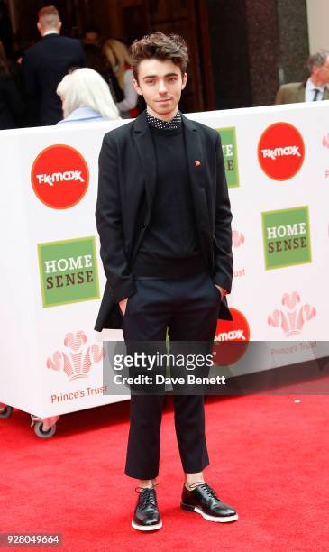Nathan Sykes attends 'The Prince's Trust' and TKMaxx with Homesense Awards at The London Palladium on March 6, 2018 in London, England.