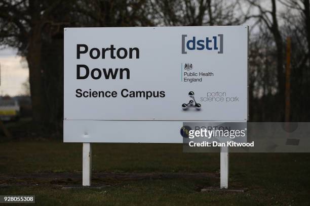General view of Porton Down, where the substance involved after Sergei Skripal, 66 and his duaghter Yulia Skripal, in her 30s, were found unconscious...