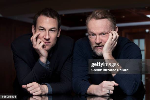 Actors Jared Harris and Tobias Menzies poses for a portrait during the 68th Berlin International Film Festival on February, 2018 in Berlin, Germany. .