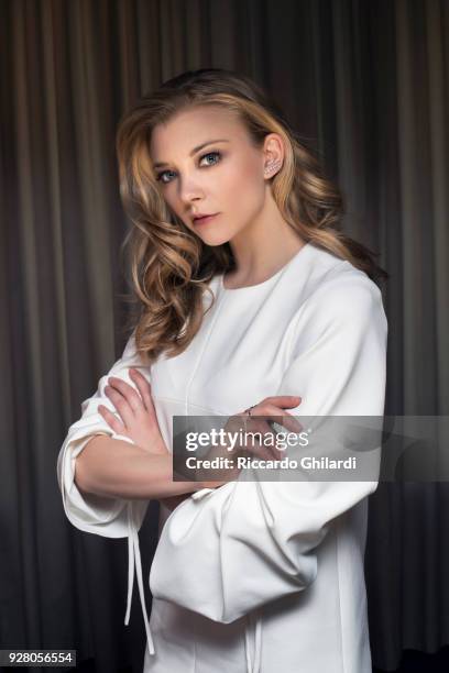 Actress Natalie Dormer poses for a portrait during the 68th Berlin International Film Festival on February, 2018 in Berlin, Germany. .