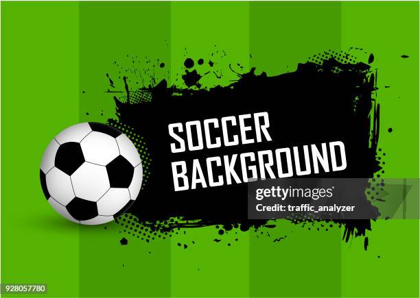 soccer background - playing yard games stock illustrations