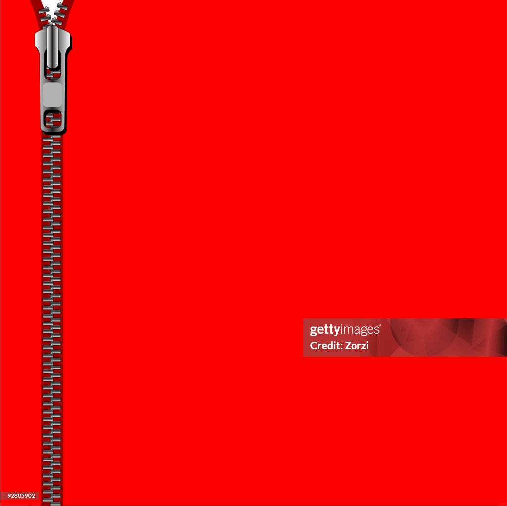 RED ZIPPED BACKGROUND (Vector)