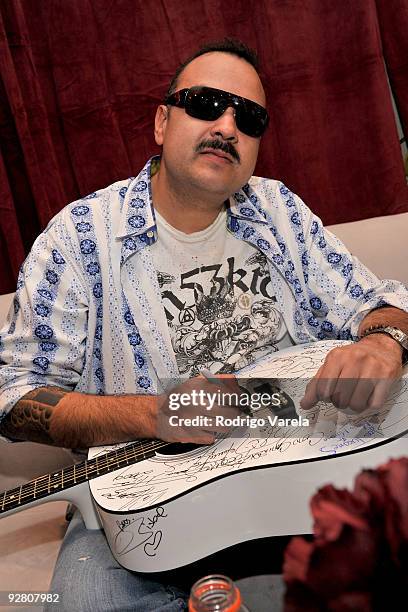 Singer Pepe Aguilar attends the 10th Annual Latin GRAMMY Awards Univision Radio Remotes Day 3 held at the Mandalay Bay Events Center on November 4,...