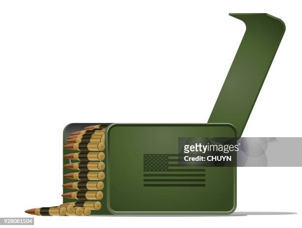 ammunition box - m1 garand stock illustrations