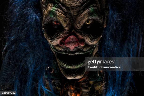 nightmare evil clown - evil clown stock pictures, royalty-free photos & images