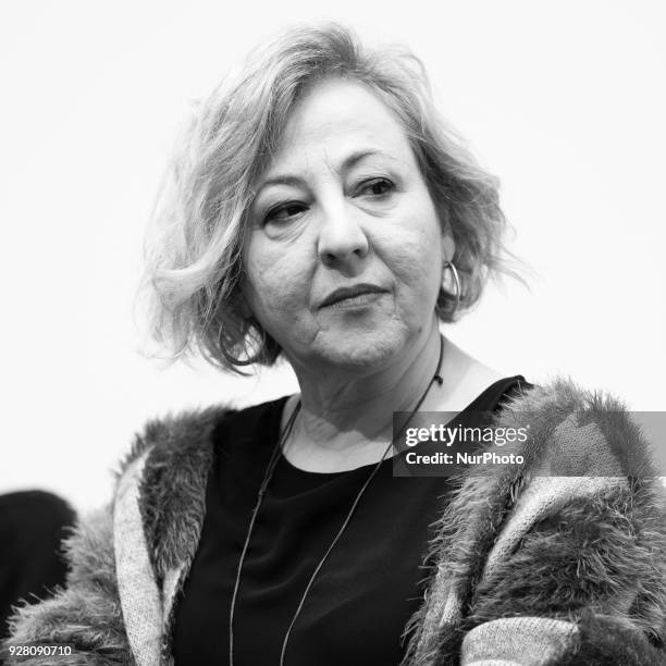 The actress Carmen Machi during the presentation of Chronology of the beasts at the Teatro Español on March 6, 2018 in Madrid, Spain.