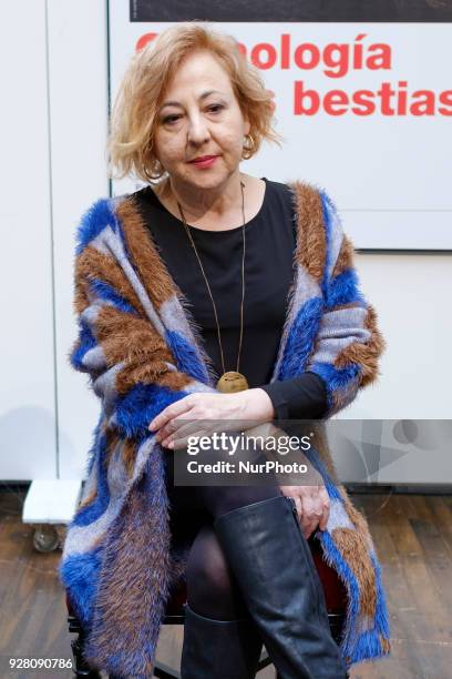 The actress Carmen Machi during the presentation of Chronology of the beasts at the Teatro Español on March 6, 2018 in Madrid, Spain.
