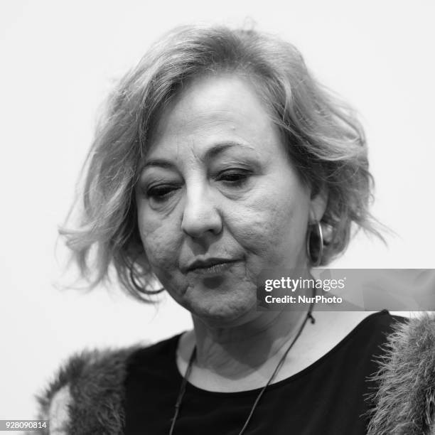 The actress Carmen Machi during the presentation of Chronology of the beasts at the Teatro Español on March 6, 2018 in Madrid, Spain.