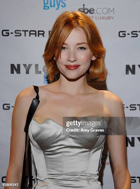 Actress Hayley Bennett attends the NYLON Guys November Issue Launch Event at XIV on November 4, 2009 in West Hollywood, California.