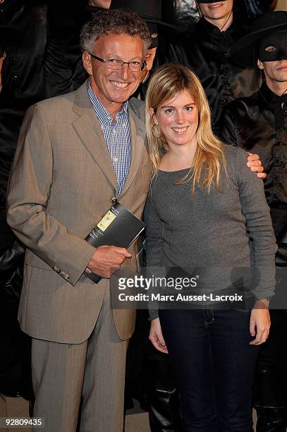 Nelson Montfort and Isaure Montfort attend the 'Zorro' - Gala Premiere at Folies Bergeres on November 5, 2009 in Paris, France.
