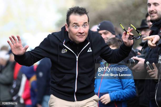 Thomas Voeckler of France on March 6, 2018 in Chatelguyon, France.