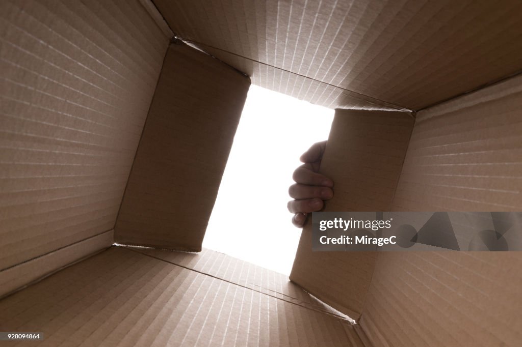 Hand Opening Cardboard Box