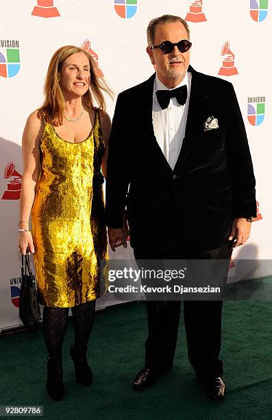 Millie de Molina and tv personality Raul De Molina arrives at the 10th annual Latin GRAMMY Awards held at Mandalay Bay Events Center on November 5,...