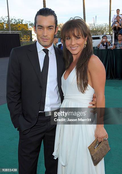 Actor Aaron Diaz and wife actress Kate del Castillo arrive at the 10th annual Latin GRAMMY Awards held at Mandalay Bay Events Center on November 5,...