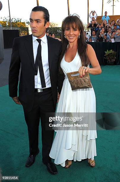 Actor Aaron Diaz and wife actress Kate del Castillo arrive at the 10th annual Latin GRAMMY Awards held at Mandalay Bay Events Center on November 5,...