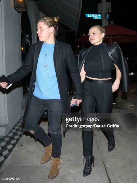 Alli Simpson and Conrad Sewell are seen on March 05, 2018 in Los Angeles, California.