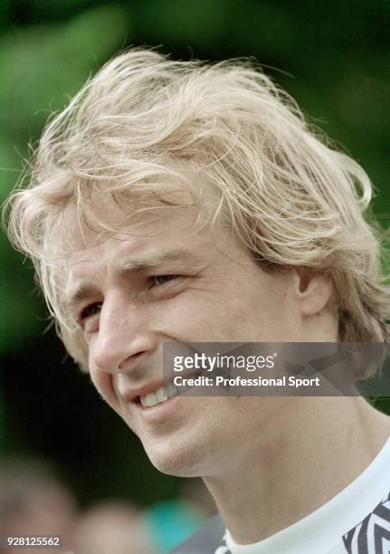 Jurgen Klinsmann of Tottenham Hotspur, circa 1995.